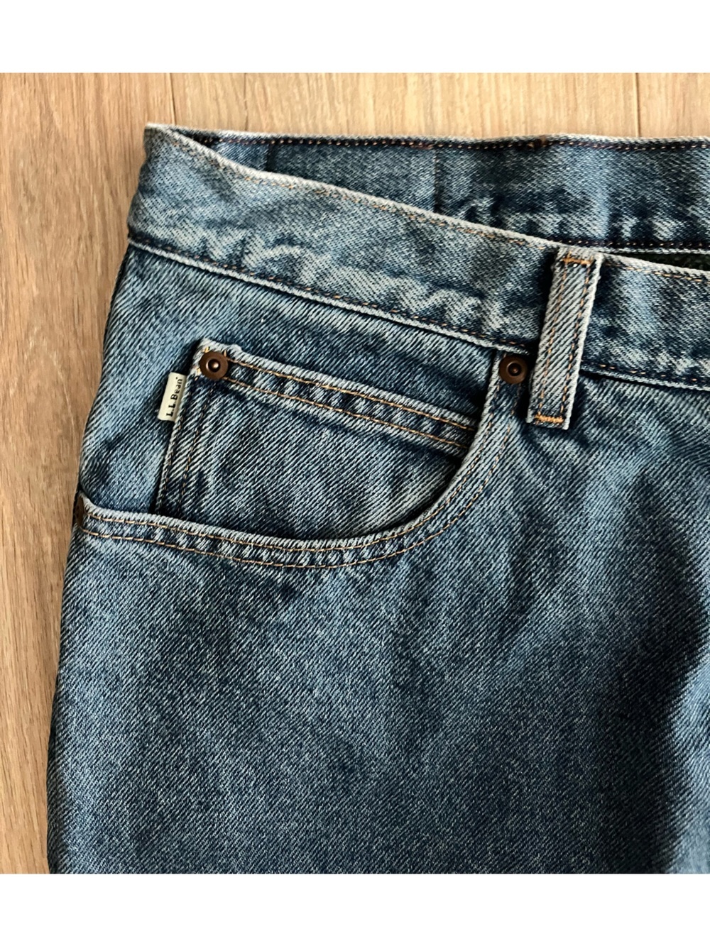 NWT L.L. Bean Men’s Relaxed Fit Fleeced Lined Jeans - Size 36 x 30 - Picture 4 of 10